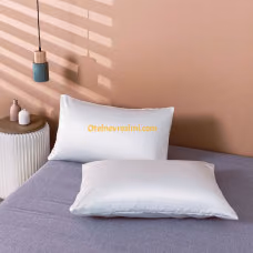 Cunda Serisi 83 Tel Düz Saten Yastık Kılıfı (50x70 cm)
