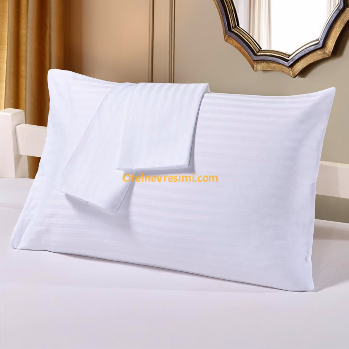 Patrisa Serisi 120 Tel Saten Yollu Yastık Kılıfı 50X70 cm